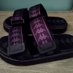 New Authentic Grey/Purple Kappa Slides